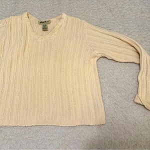 Vintage Eddie Bauer Cream Sweater